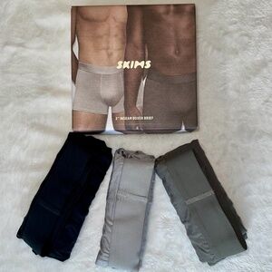 SKIMS Men's Stretch 3" Inseam Boxer Brief 3 Pack Size Large NEW!